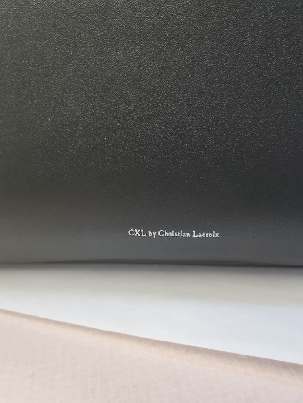 Christian Lacroix Black Satchel with Silver CXL Logo - Picture 6 of 11